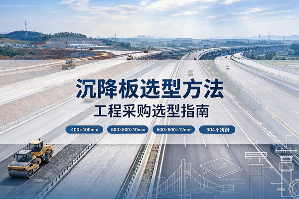 巴东沉降板选择方法