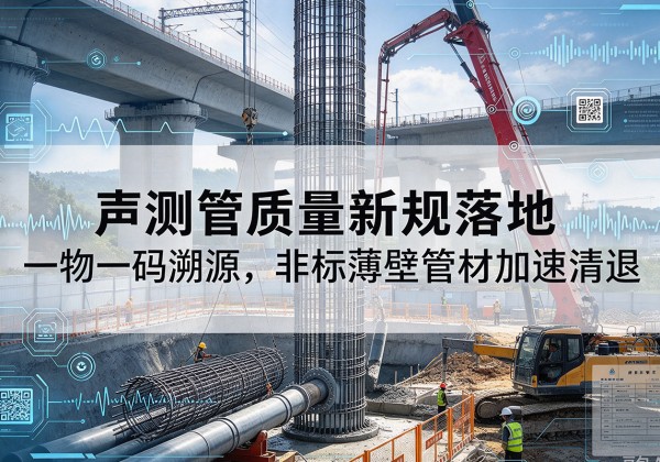 巴东声测管质量新规落地，一物一码溯源，非标薄壁管材加速清退