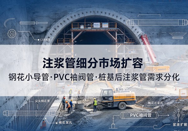 巴东注浆管细分市场扩容，隧道钢花小导管、PVC 袖阀管、桩基后注浆管需求分化